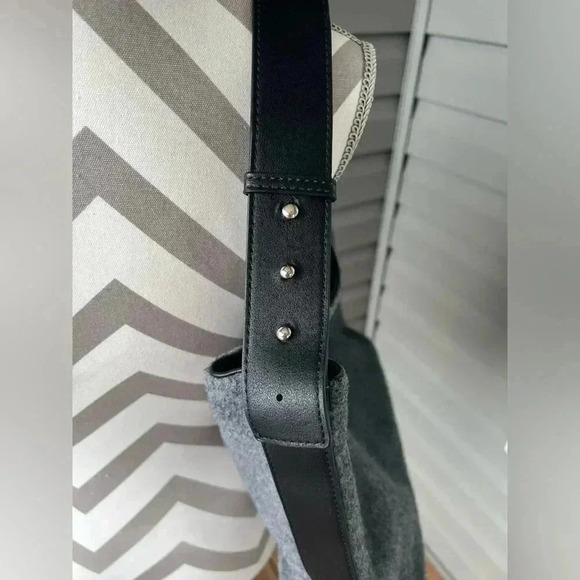 ASOS Gray felt large slouch tote bag - Picture 4 of 12